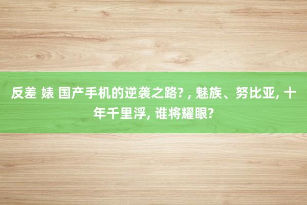 反差 婊 国产手机的逆袭之路? ， 魅族、努比亚， 十年千里浮， 谁将耀眼?