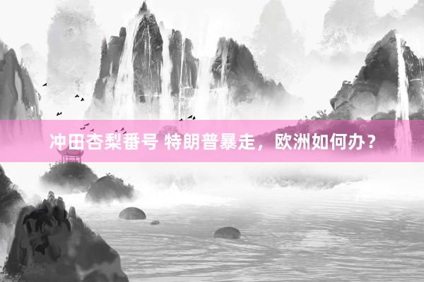 冲田杏梨番号 特朗普暴走，欧洲如何办？